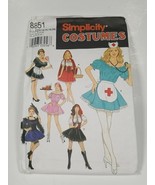 Simplicity 639 Costumes Naughty Nurse Maid Car Hop Gypsy Sew Pattern Unc... - $4.92