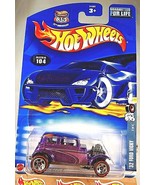 2002 Hot Wheels #104 Red Line Series 2/4 &#39;32 FORD VICKY Purple w/RL Chro... - $7.50