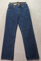 Levi&#39;s 505 Jeans Men&#39;s Size 30 Blue Denim Cotton Flat Front Straight Regular Fit - £25.44 GBP