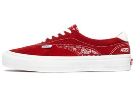 VANS UltraCush Acer Ni SP Red Bandana Handkerchief Paisley Suede Shoes M-10 NEW - £61.54 GBP