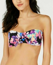 Bandeau Bikini Top Juniors Tech Printed Floral Size Medium BAR III - NWOT - £7.18 GBP