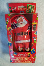 COCA COLA COKE Christmas Santa Bicycle Playing Cards Collectors Tin 2 De... - £14.22 GBP