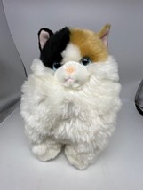 Aurora Fat CALICO  Kitty Cat Blue Eyes  Plush 9&quot; - 2017 - $9.89