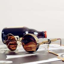 Classic Gothic Steampunk Sunglasses Luxury Brand Designer High Quality M... - $12.32+
