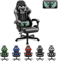 Soontrans Grey Gaming Computer Chair,Game Chair,Ergonomic Gamer, Galaxy Grey - £101.98 GBP
