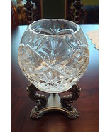 Godinger Pressed Glass Candle Bowl Withpedestal 7&quot; [GL13] - $47.71 CAD