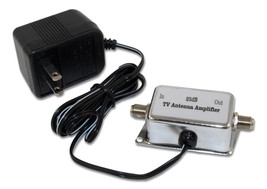 Antenna Signal Amplifier/Adapter (25Db) 50Mhz-860Mhz Powered - $50.99