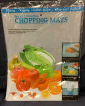 2pc Flexible 15x12 Plastic Kitchen Chopping Mat Cutting Board Rolls Up - £3.90 GBP