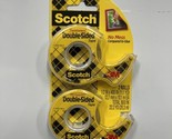 Scotch Double Sided Tape, Permanent, 1/2 in x 400 in 2 Dispensers - $9.49