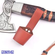 Medieval Ambidextrous Sword Frog Durable Leather Axe Holder for Multiple... - $17.81