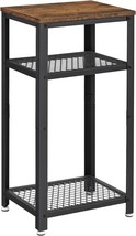 Vasagle Tall Side Table, Telephone Table, End Table With 2 Mesh Shelves, For - £39.07 GBP