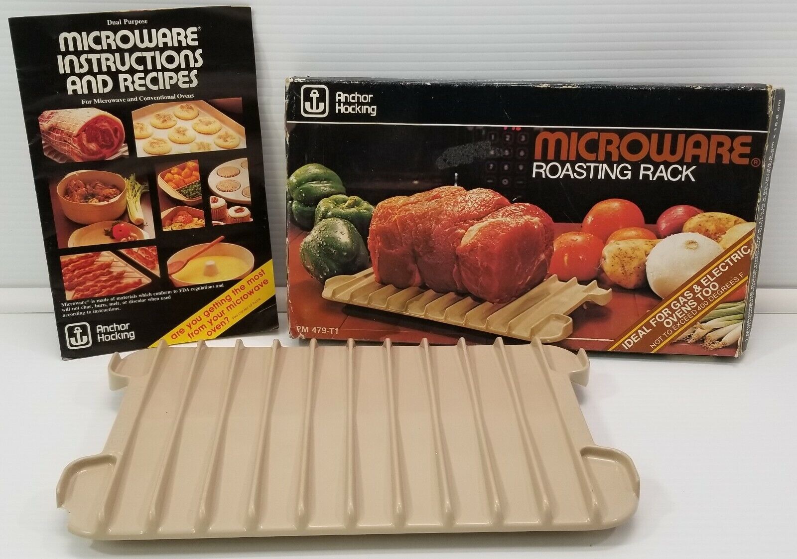 Anchor Hocking Microware Roasting Rack PM-479-TI, Microwave Conventional... - $5.93