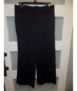 Tory Burch Navy Blue Eva Wide Leg Flare Chino Pants Size 4 Women&#39;s - $118.56 CAD