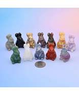 1.5 inch Rabbit Small Crystal Carving, Rabbit Gemstone Figurine, Home De... - $185.77 MXN