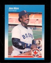 1987 Fleer #41 Jim Rice Nmmt Red Sox Hof - £3.45 GBP