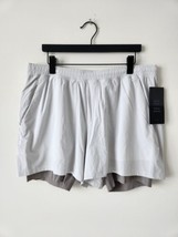 Nwt Lululemon Light Grey Pace Breaker Shorts 5&quot; Lined Ripstop Men&#39;s Xxl *Se - £65.19 GBP