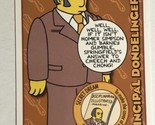 The Simpsons Trading Card 2001 Inkworks #34 Principal Dondelinger  74 - $1.97