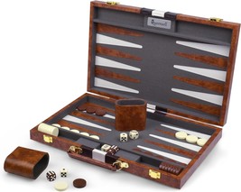 Backgammon Sets for Adults Leather Backgammon Board Games for Adults and Kids Tr - £70.37 GBP