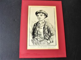 Dan The Newsboy From Book By Horatio ALGER-Circa1890 Original Limited Ed. Print. - £15.77 GBP