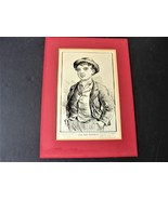 DAN THE NEWSBOY from book by HORATIO ALGER-Circa1890 Original Limited Ed. Print. - $19.80