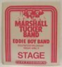 MARSHALL TUCKER BAND / EDDIE BOY BAND - VINTAGE ORIGINAL 1970&#39;s BACKSTAG... - $20.00