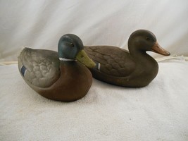 Mallard paper mache‚ decoys, General Fibre Co Ariduk, St. Louis 2 Mo -Glass Eyes - £34.83 GBP