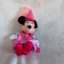 Walt Disney Parks Plush Minnie Mouse Princess Plush Stuffed Doll Pink 14&quot; - £18.50 GBP