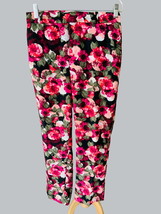 BANANA REPUBLIC AVERY COLORFUL FLORAL LADIES FLAT FRONT PANTS 10 - £30.78 GBP