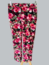 BANANA REPUBLIC AVERY COLORFUL FLORAL LADIES FLAT FRONT PANTS 10 - £30.72 GBP