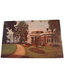 Postcard Monticello Home Of Thomas Jefferson The West Front VA Chrome Un... - $6.92