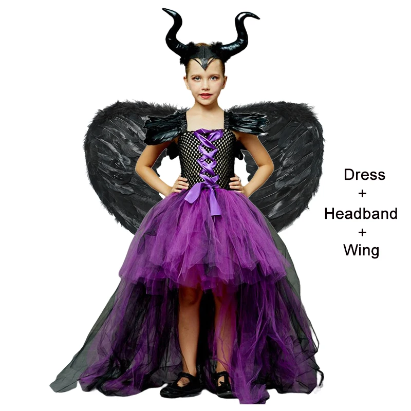 Play Halloween Costume for Play Girls Witch Dress Christmas Party Child Vampire  - £23.17 GBP