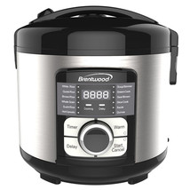 Brentwood Select 12 Function Stainless Steel Multi-Cooker in Black - £92.50 GBP