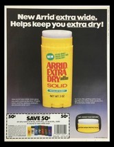 1987 Arrid Extra Dry Solid Deodorant Circular Coupon Advertisement - £15.01 GBP