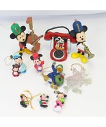 Mickey Mouse and Friends Ornaments Figures Lot of 10 Christmas Xmas - $18.61