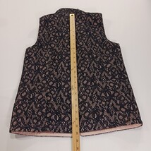 Zenergy by Chicos Women's Pink/Black Full Zip Pockets Vest Size 00 image 8