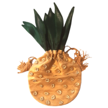 Pineapple Purse or Gift Bag Organdy Tassels Shimmery 12 Inch - $14.01