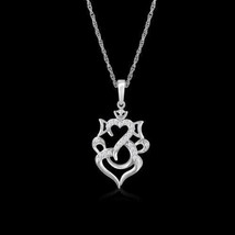 2Ct Round Cut Lab-Created Diamond Lord Ganesh Pendant 14k White Gold Plated - £133.08 GBP