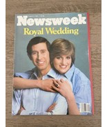Vintage Newsweek Magazine 1981 Royal Wedding Diana Charles Newsstand Issue - $12.00
