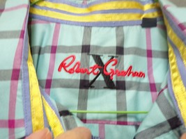 Robert Graham 3XLTG Gorgeous Checkered Stripe Long Sleeve Flip Cuff Button Shirt - £27.37 GBP