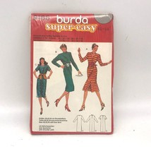 UNCUT Vintage Sewing PATTERN Burda 9166, Super Easy 1980s Misses Dress, ... - $25.16