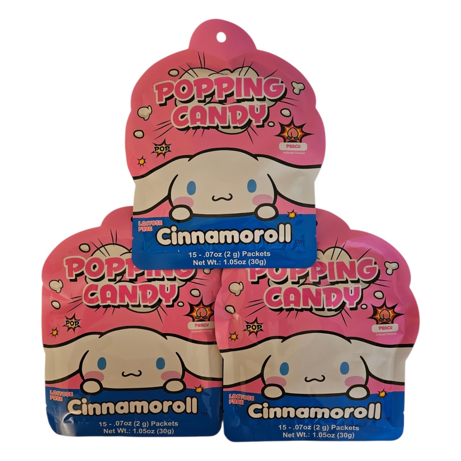 Cinnamoroll Popping Candy Peach Flavor 30g | Pack of Three (3) - $9.85