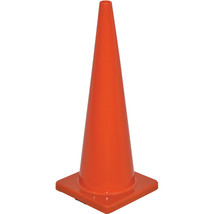 36&quot; Non-Reflective Traffic Cone Solid Orange Base 10 lbs - £41.42 GBP