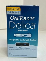 ONE TOUCH Delica Lancets - 100 Extra Fine 33 Gauge  DISCONTINUED LESS PA... - $12.99