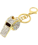 Honbay 1PCS Rhinestone Whistle Keychain Mini Shining Whistle Keyring Bli... - £11.07 GBP