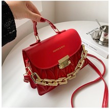 Women Textured Bag New Korean Girl Fashion Messenger Bag Chain Shoulder ... - £18.25 GBP