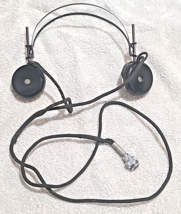 Cannon-Ball Empire Antique USA Made Metal Headphones w/ Fabric Cord Plug - $38.85