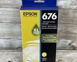 Epson 676 XL Pro Yellow Ink Cartridge Genuine EXP 8/2024 - $17.77