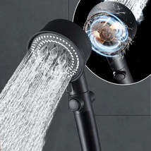Five-color Wind Turbine Shower Head 56 Speed Water Silicone Shower Head - $62.90