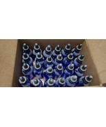 New 24 Blue, 2 oz Glass Bottles, 24 Dropper Boston Round - $8.91