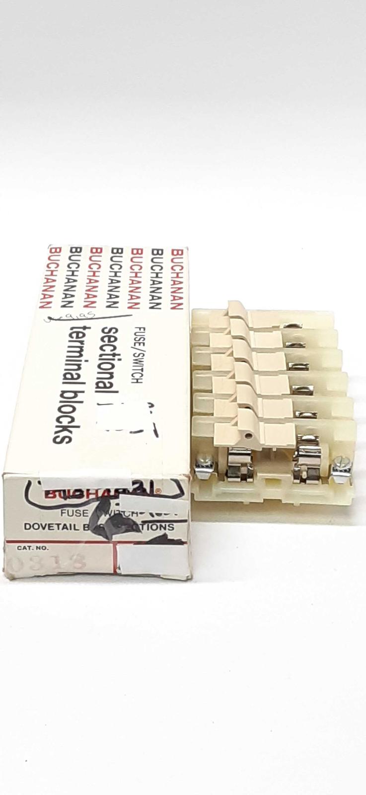 Buchanan 0318 Fuse/Switch Sectional Terminal Blocks Lot of 6 - $12.30